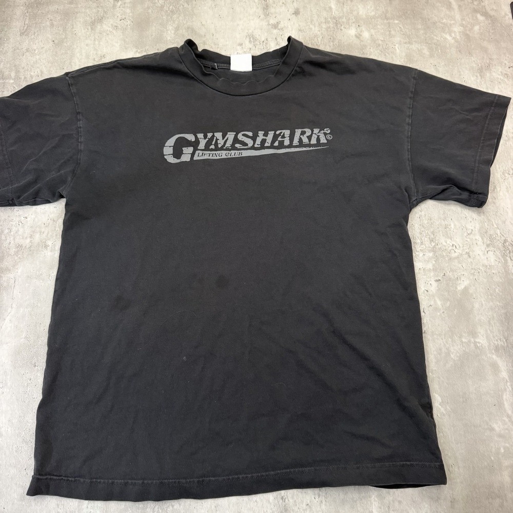Gymshark Lifting Club Logo T-Shirt Black L Men's Crew Neck Short Sleeve Gym